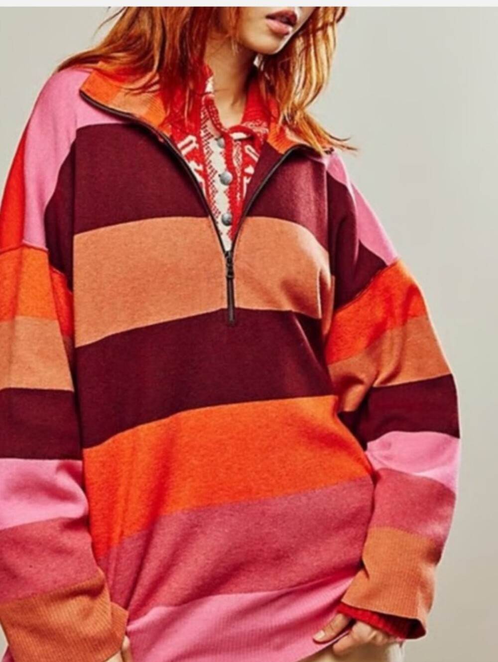 Free People coastal stripe pullover